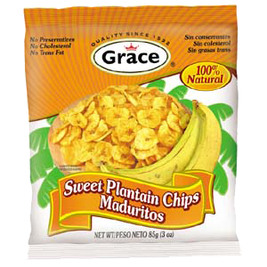 GRACE SWEET PLANTAIN CHIPS 71G(6pack )