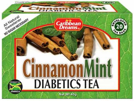 Caribbean Dreams Cinnamon Mint Diabetics Tea 20 tea bag